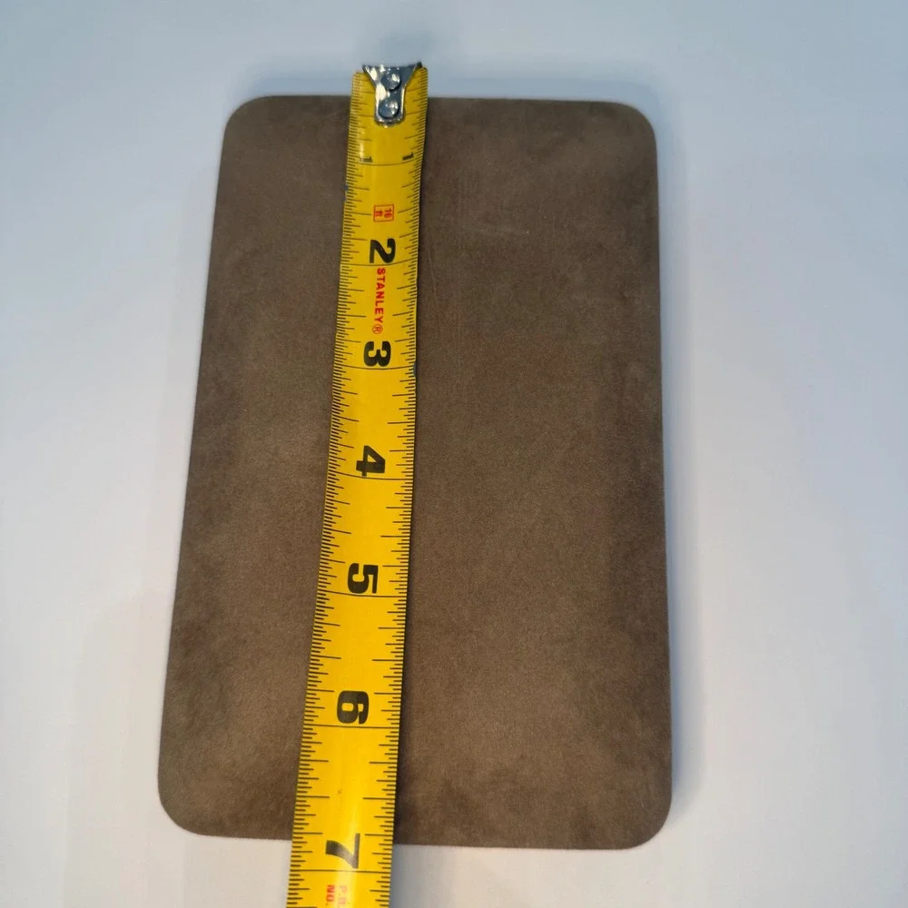 Tama Jewelry Co Ltd Brown Suede Cream Velvet Presentation Case Tokyo